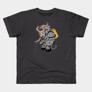 Krampus in Dark Grey Kids T-Shirt